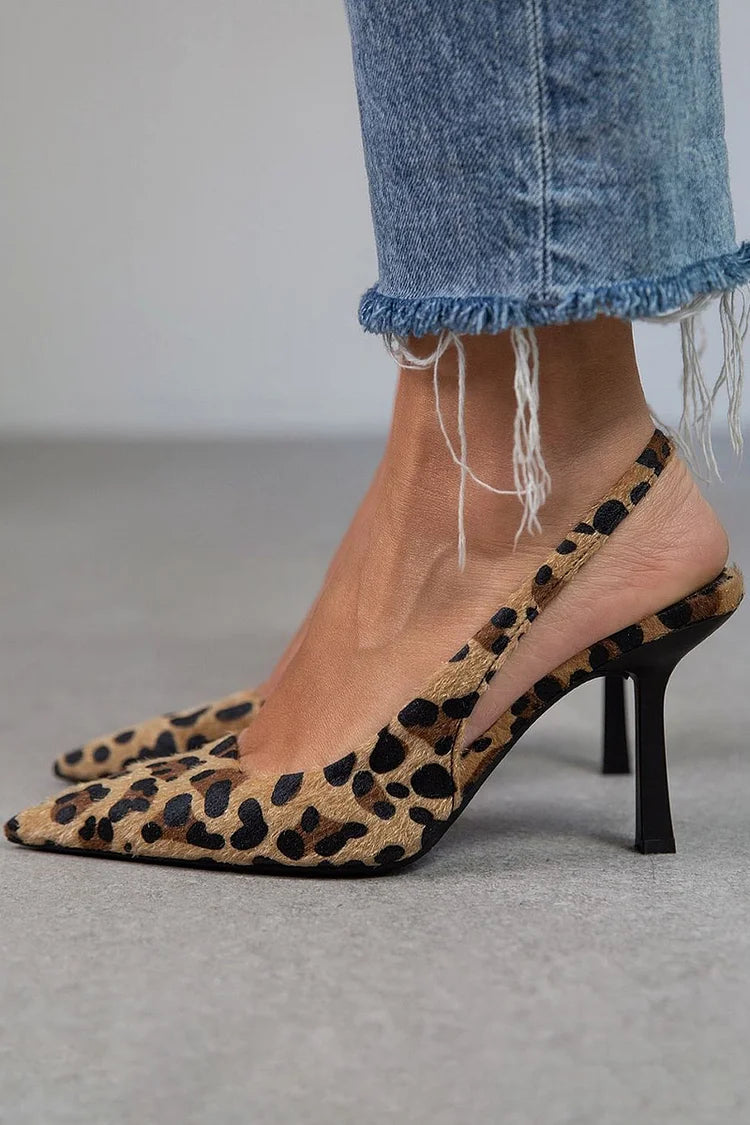 Ambra™ | Zapatos de tacón con estampado de leopardo