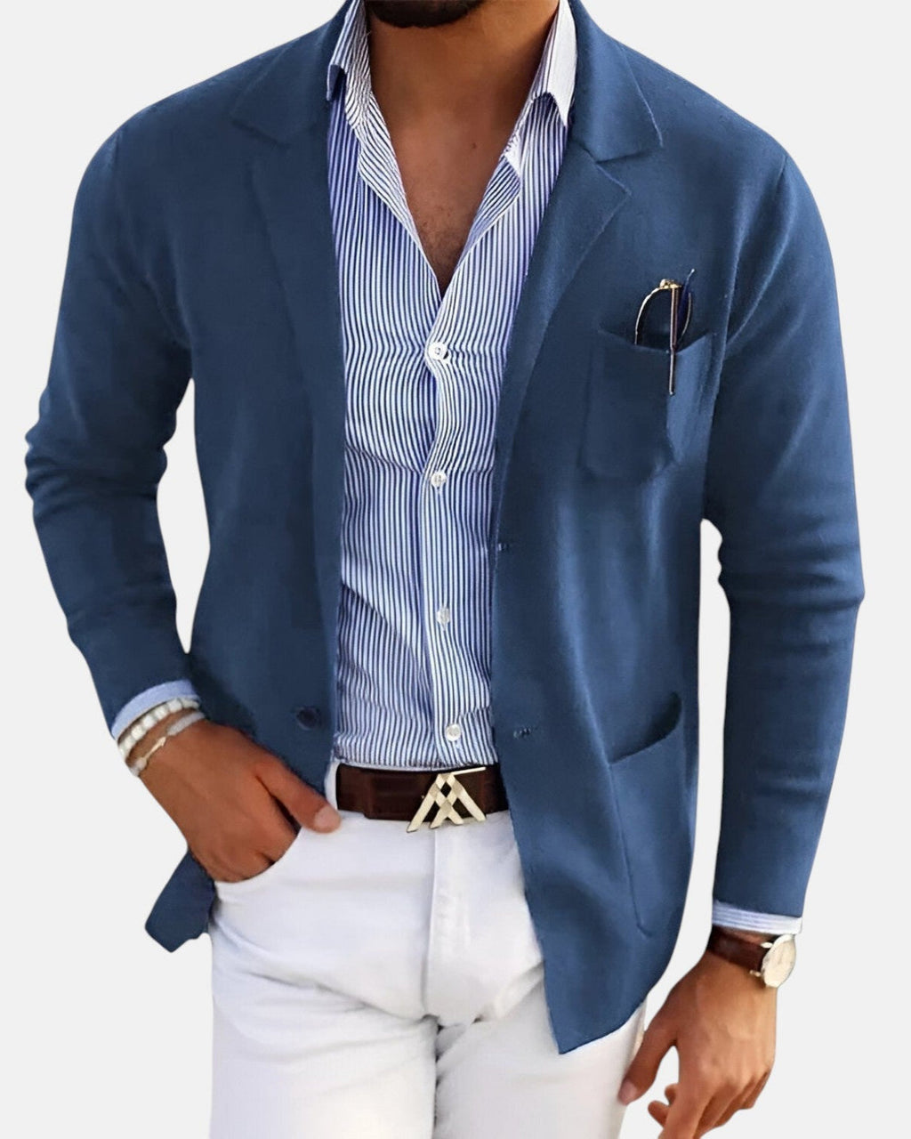 Chaqueta Casual de Temporada Alessandro - Azul