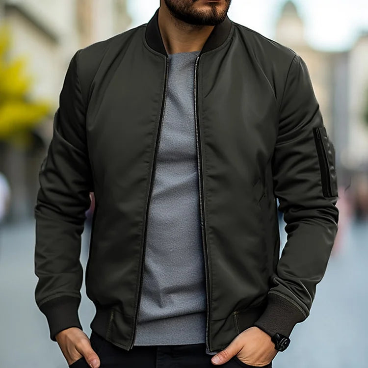 Chaqueta Bomber Hugo - Verde Oscuro