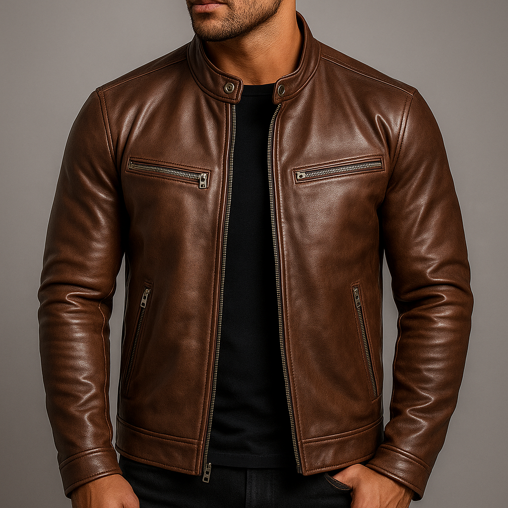 Chaqueta Vintage de Piel Recio