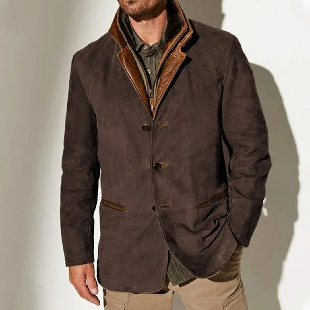 Chaqueta Elegante Vintage Axel - Marrón Oscuro