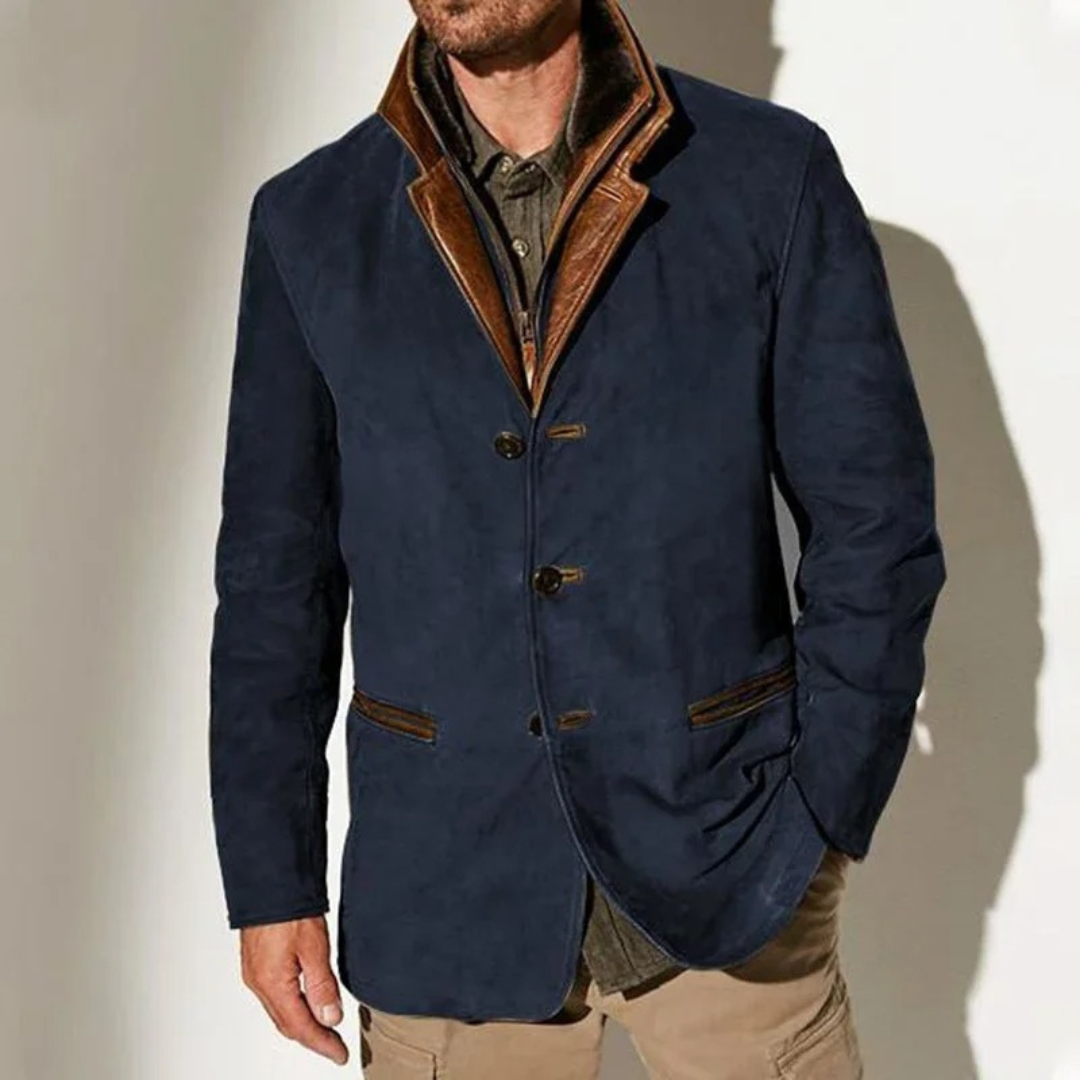 Chaqueta Elegante Vintage Axel - Azul Marino