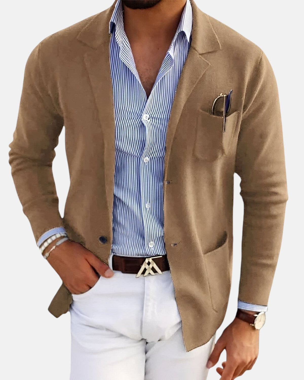 Chaqueta Casual de Temporada Alessandro - Beige