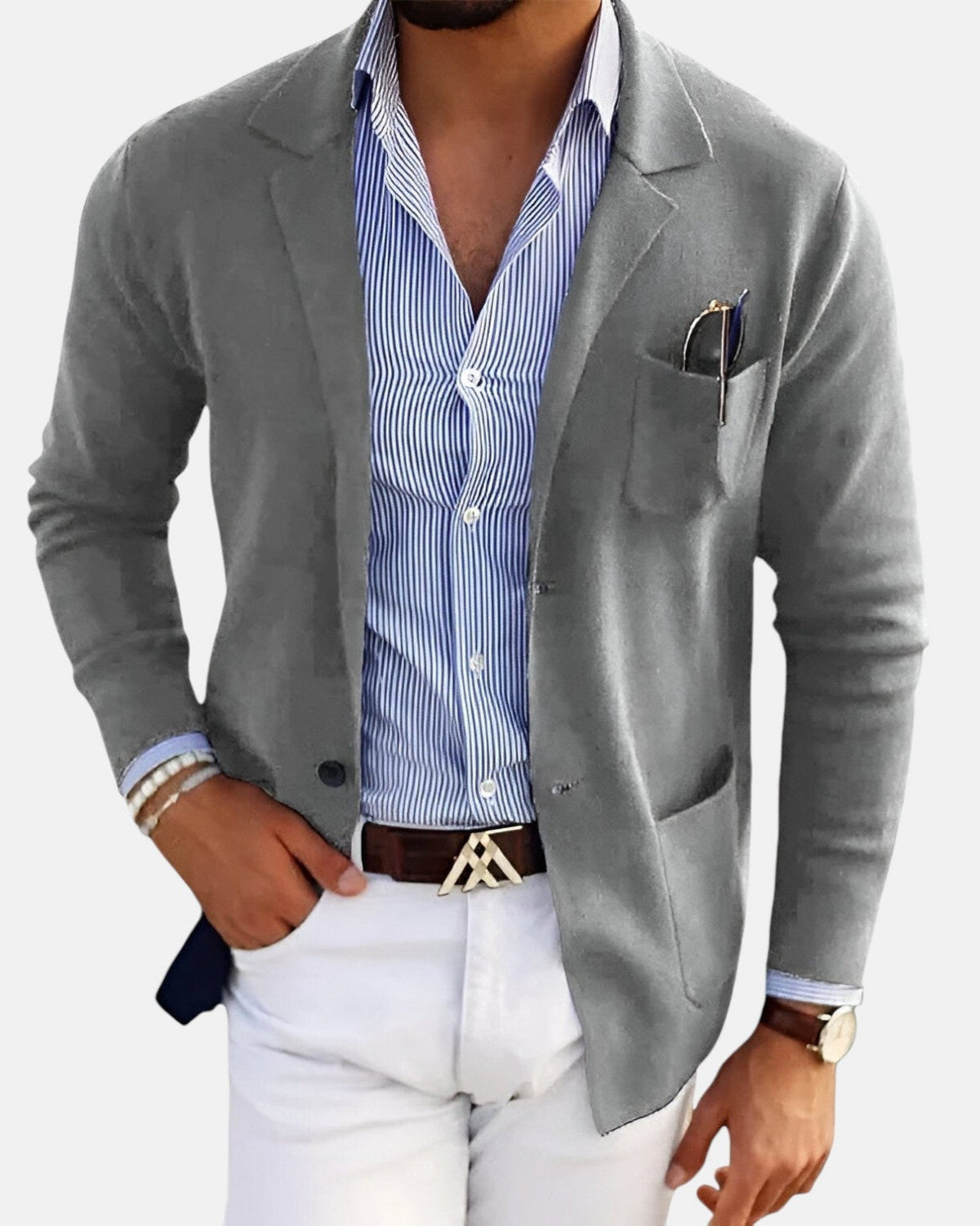 Chaqueta Casual de Temporada Alessandro - Gris