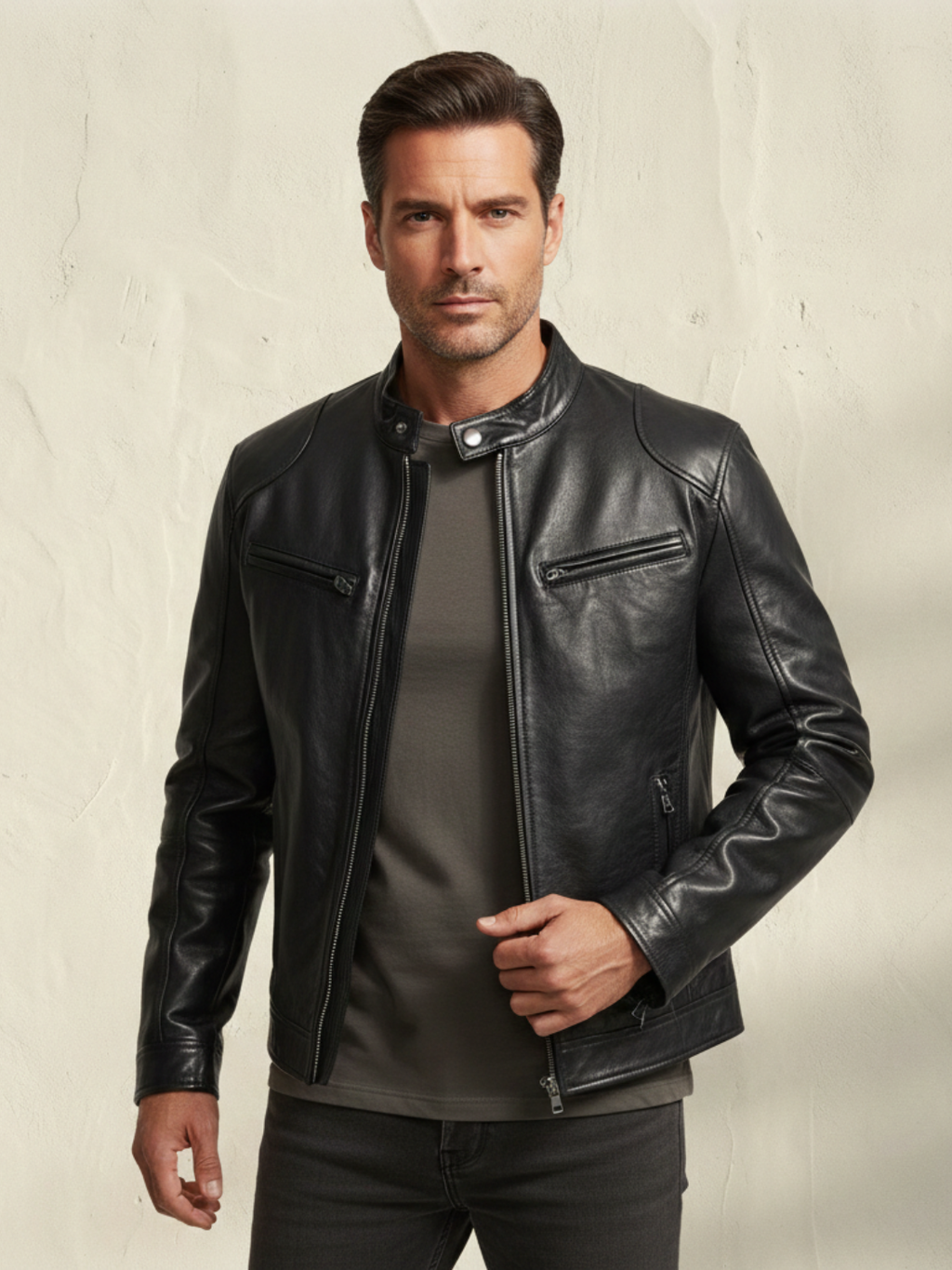 Chaqueta de Cuero Scott