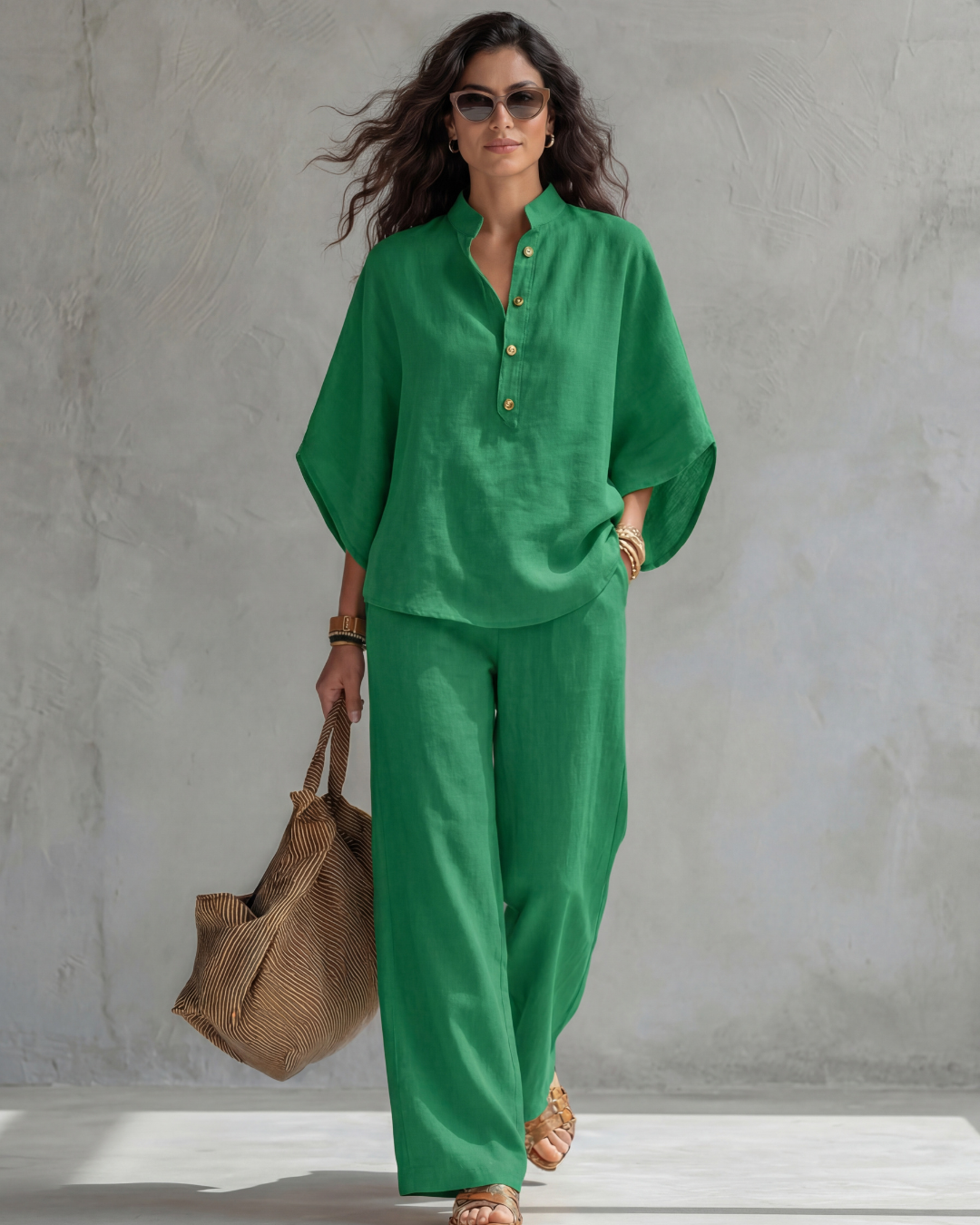 Elena | Conjunto Mujer de Algodón y Lino