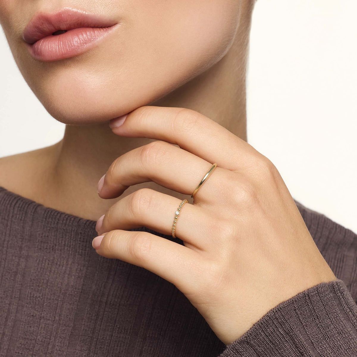 Anillo Slim Dome | Oro