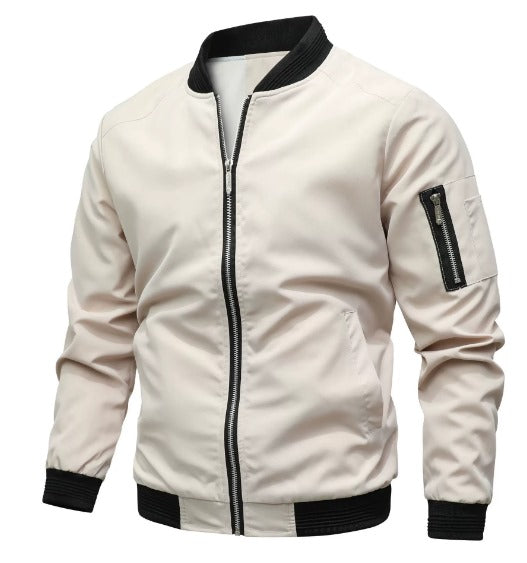 Chaqueta Bomber Hugo - Blanco Crema