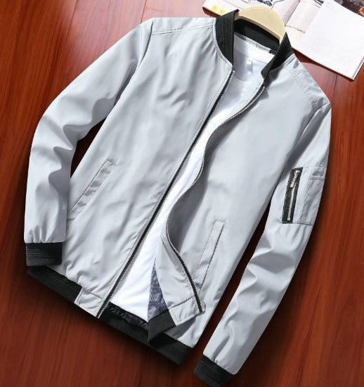 Chaqueta Bomber Hugo - Gris Claro