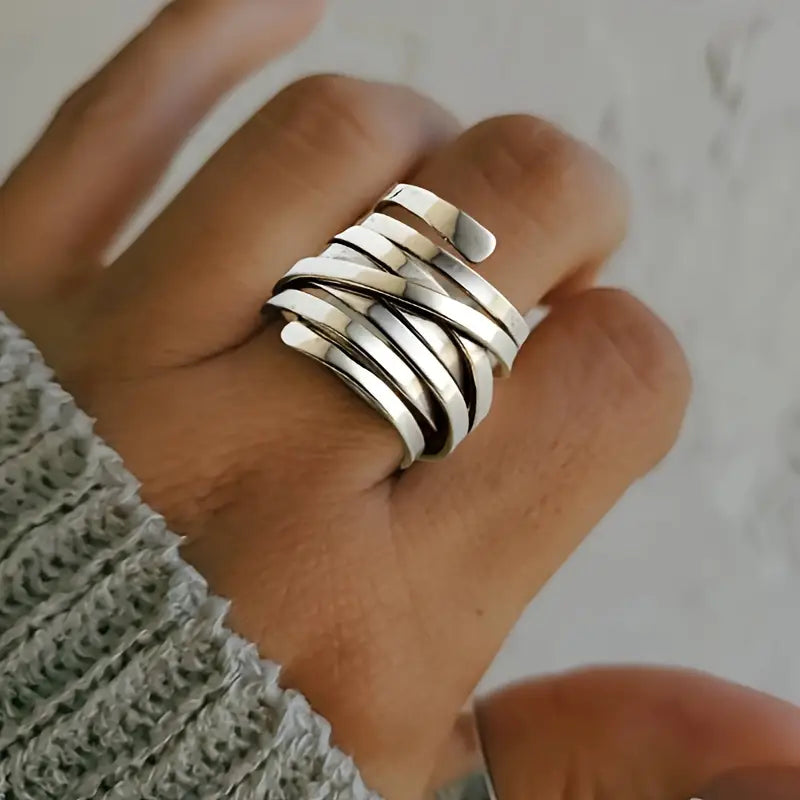 BLISS | Anillo vintage grueso en plata