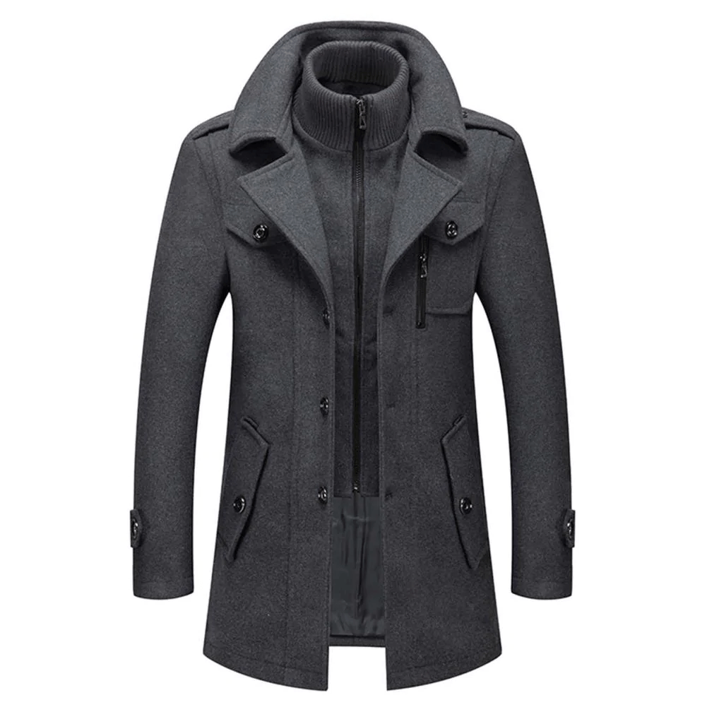Abrigo Elegante de Invierno Darío - Gris