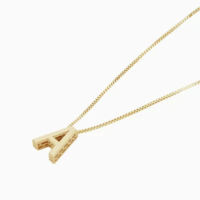 Collar con inicial y letra de amor | Oro
