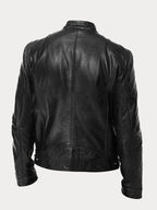 Chaqueta de Cuero Scott - Negro