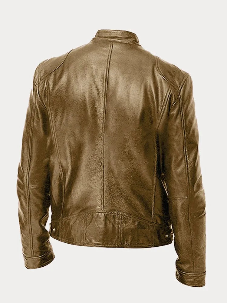 Chaqueta de Cuero Scott - Dorado