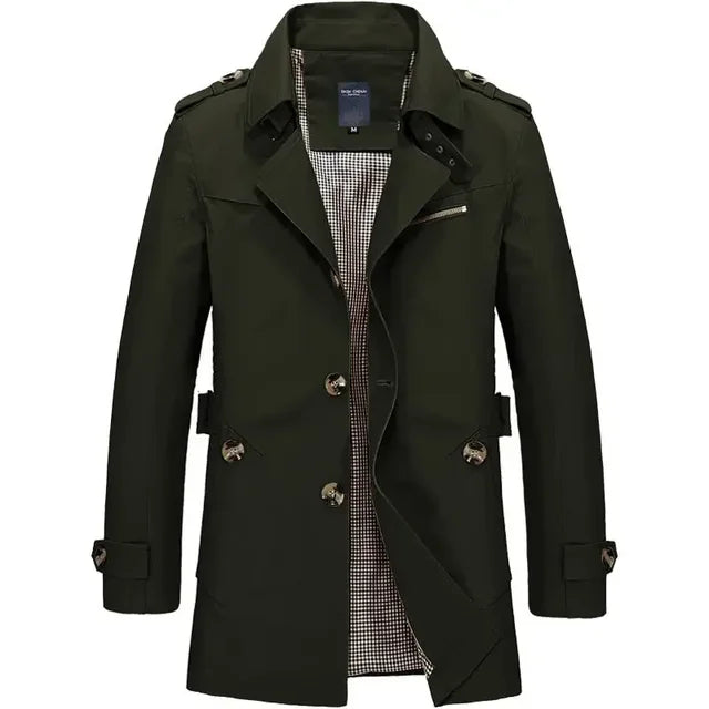 Gabardina de Algodón Bruno - Verde