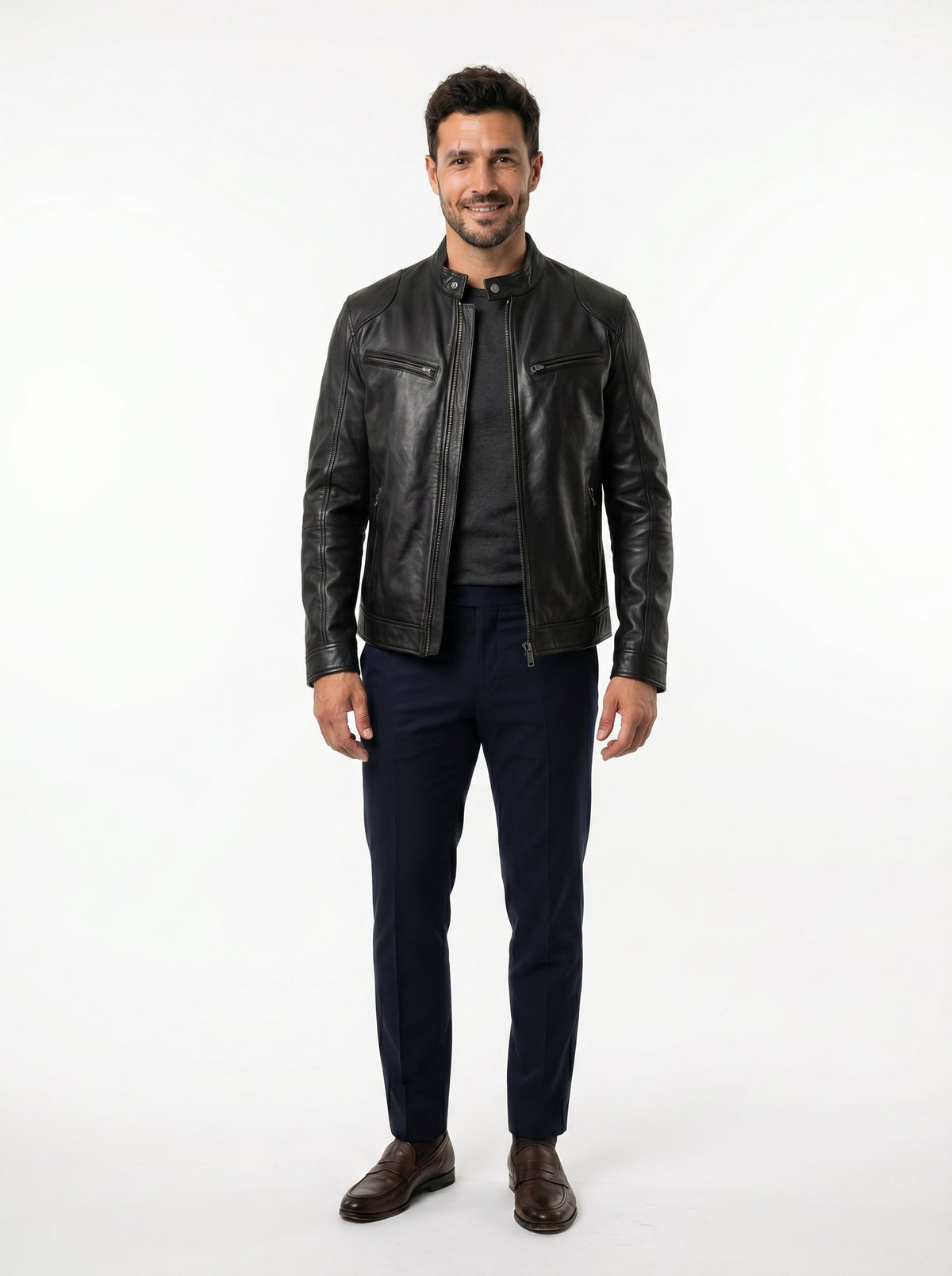 Chaqueta de Cuero Scott