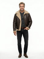 Chaqueta de Cuero Acolchada Maverick