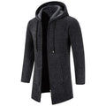 Abrigo Largo con Capucha Elías - Gris Oscuro