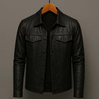 Chaqueta de Cuero Camden - Negro