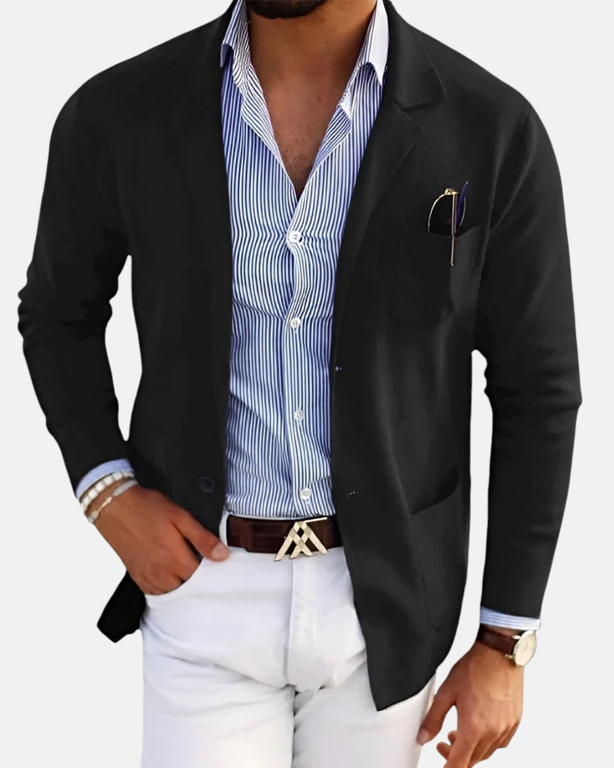 Chaqueta Casual de Temporada Alessandro - Negro