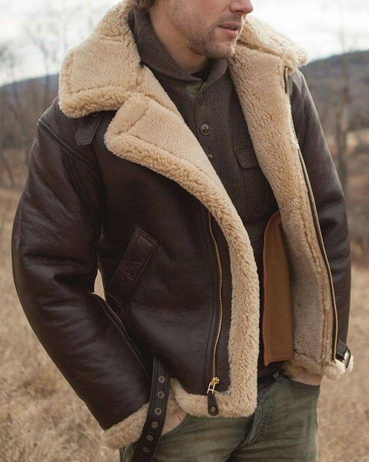 Chaqueta de Cuero Acolchada Maverick
