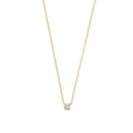 Collar con piedra moissanite Cléa | Oro