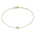 Pulsera con piedra moissanite Cléa | Oro