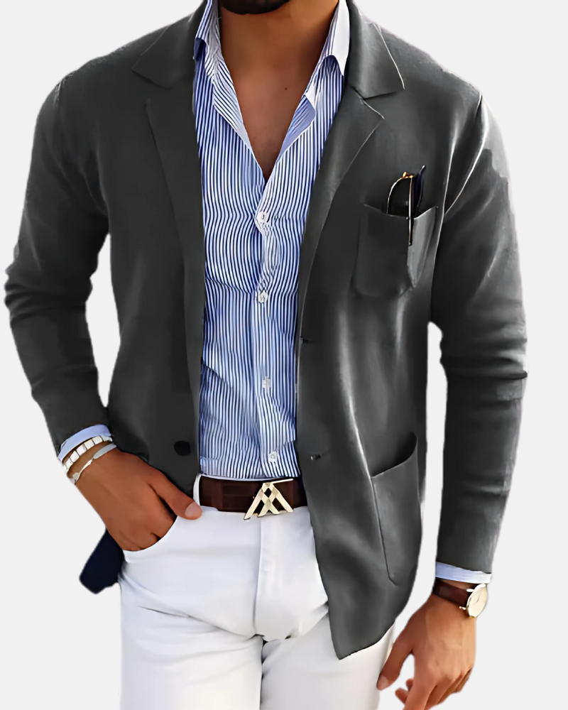 Chaqueta Casual de Temporada Alessandro - Gris Oscuro